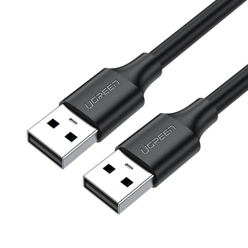 USB 2.0 M-M UGREEN cable US102, 1m (juodas)