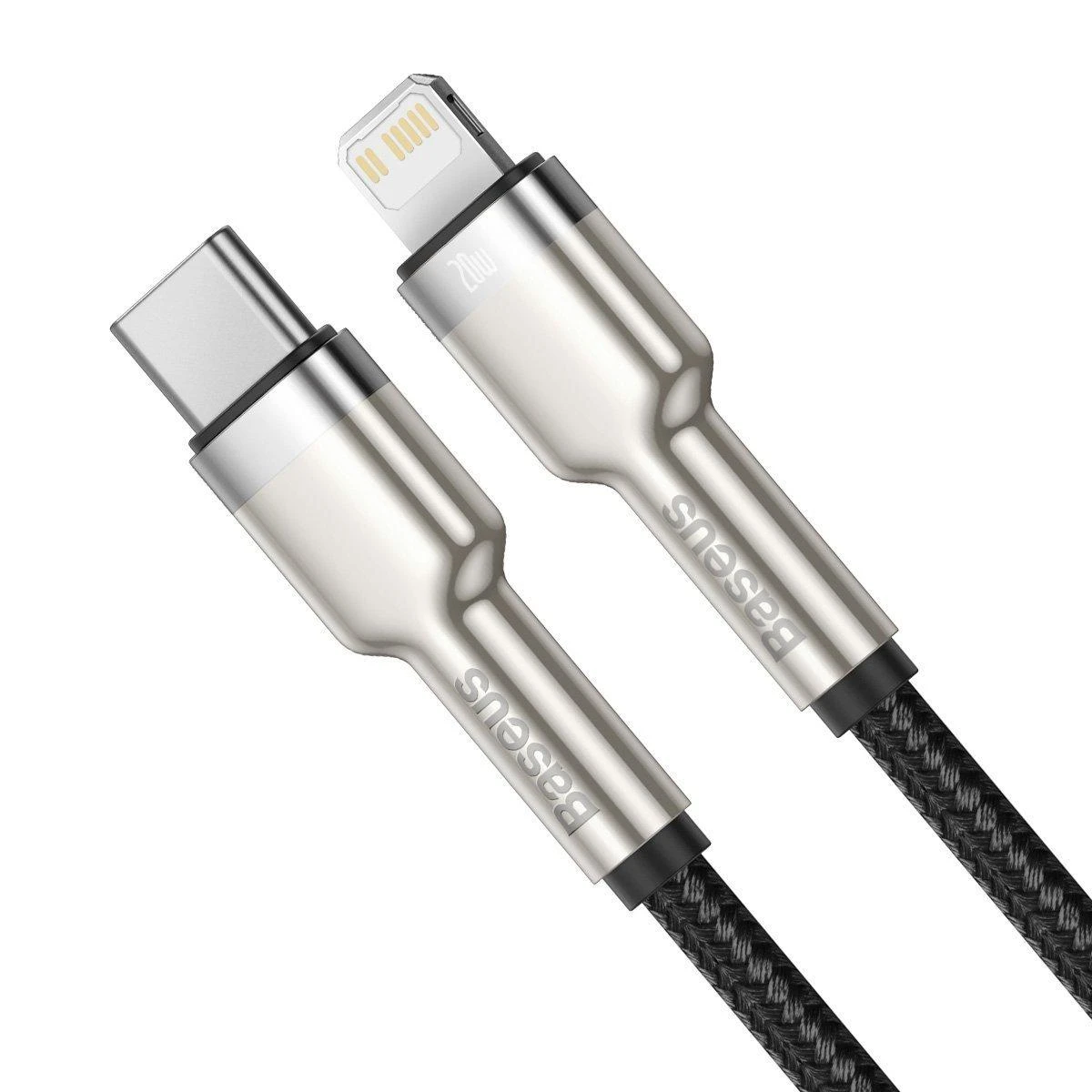 Baseus Cafule USB-C į Lightning kabelis PD 20W 1m - Juodas