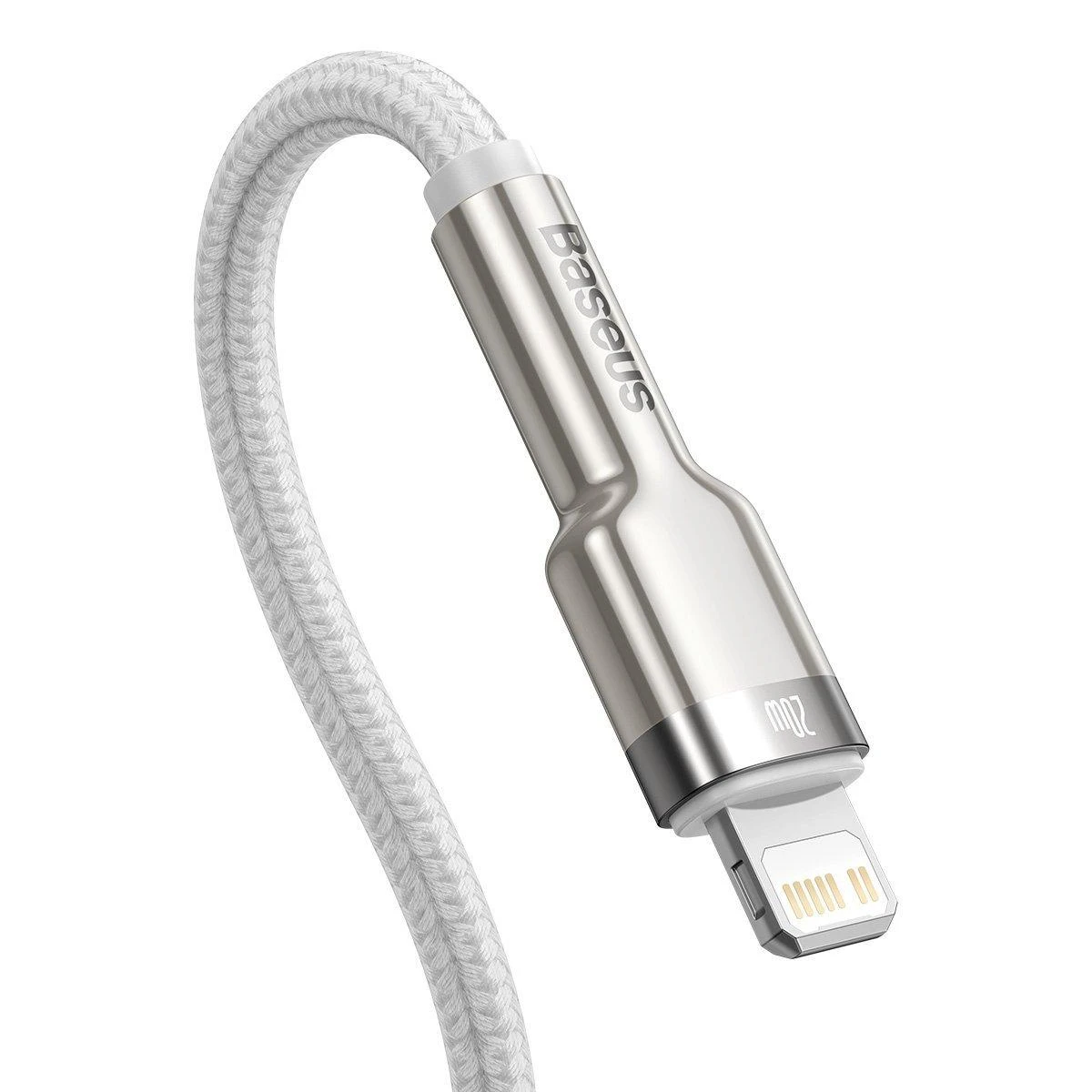 Baseus Cafule USB-C į Lightning kabelis PD 20W 2m - Baltas
