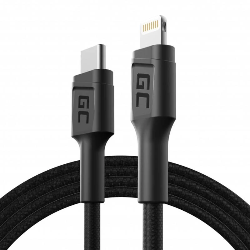 Green Cell Žalias Cell GREENCELL KABGC07 Kabelis GC Power Stream USB-C - Lightning 100 cm su maitinimo tiekimu