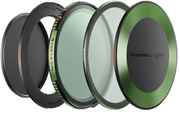 Kintamo tankio ND/CPL filtro komplektas Freewell Brandon Li 72mm