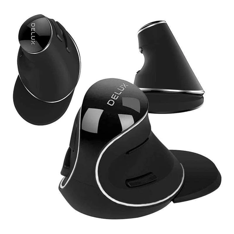 Delux belaidė vertikali pelė M618PD 2.4Ghz
