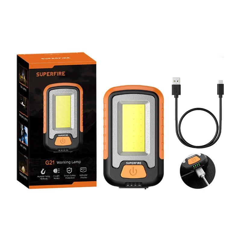 „Superfire G21“ dirbtuvių žibintuvėlis, 650 lm, USB