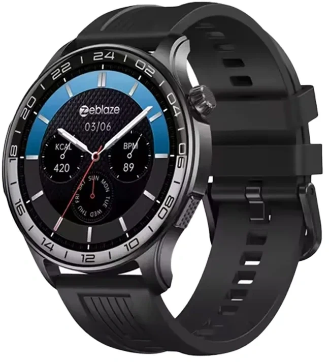 Išmanusis laikrodis - Zeblaze Btalk 4 Pro, 1,43 col. AMOLED, skambučiai balsu, atsparus IP68, juodas