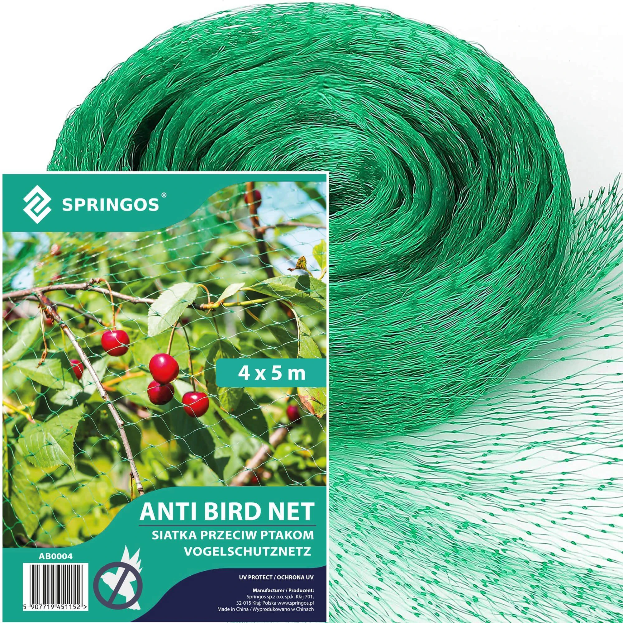 Springos Tinklelis nuo paukščių 4x5 m