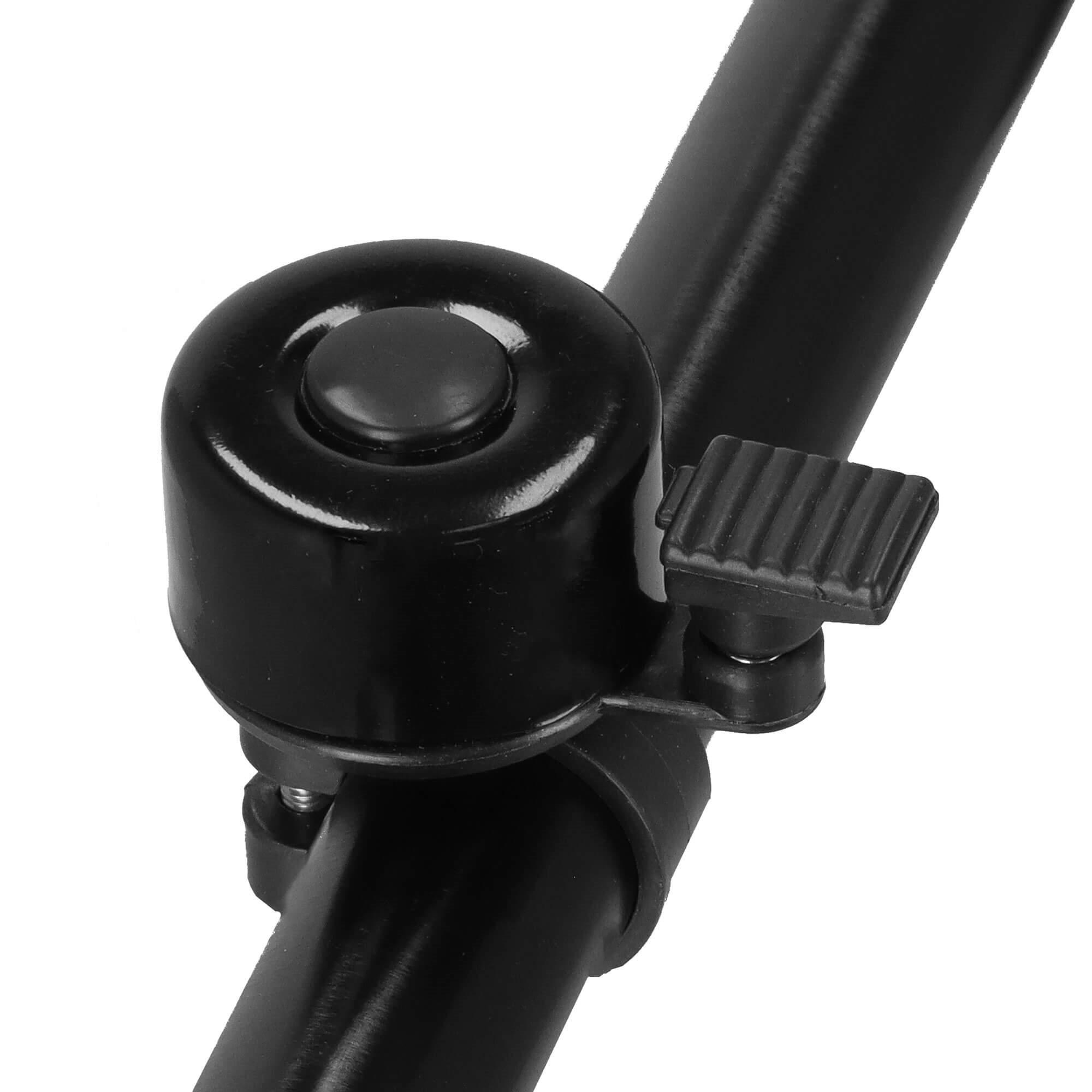 Dviračio skambutis Springos BA0029 juodas metalinis