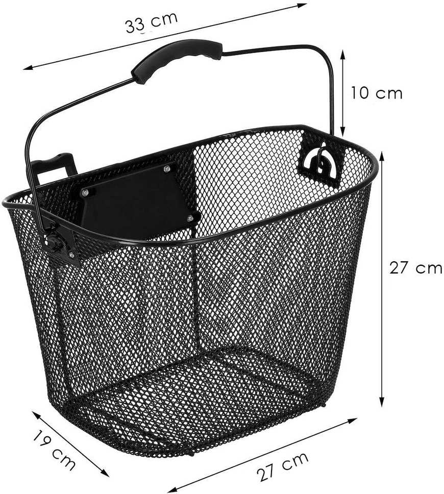 Dviračio krepšelis Springos metalinis 6kg