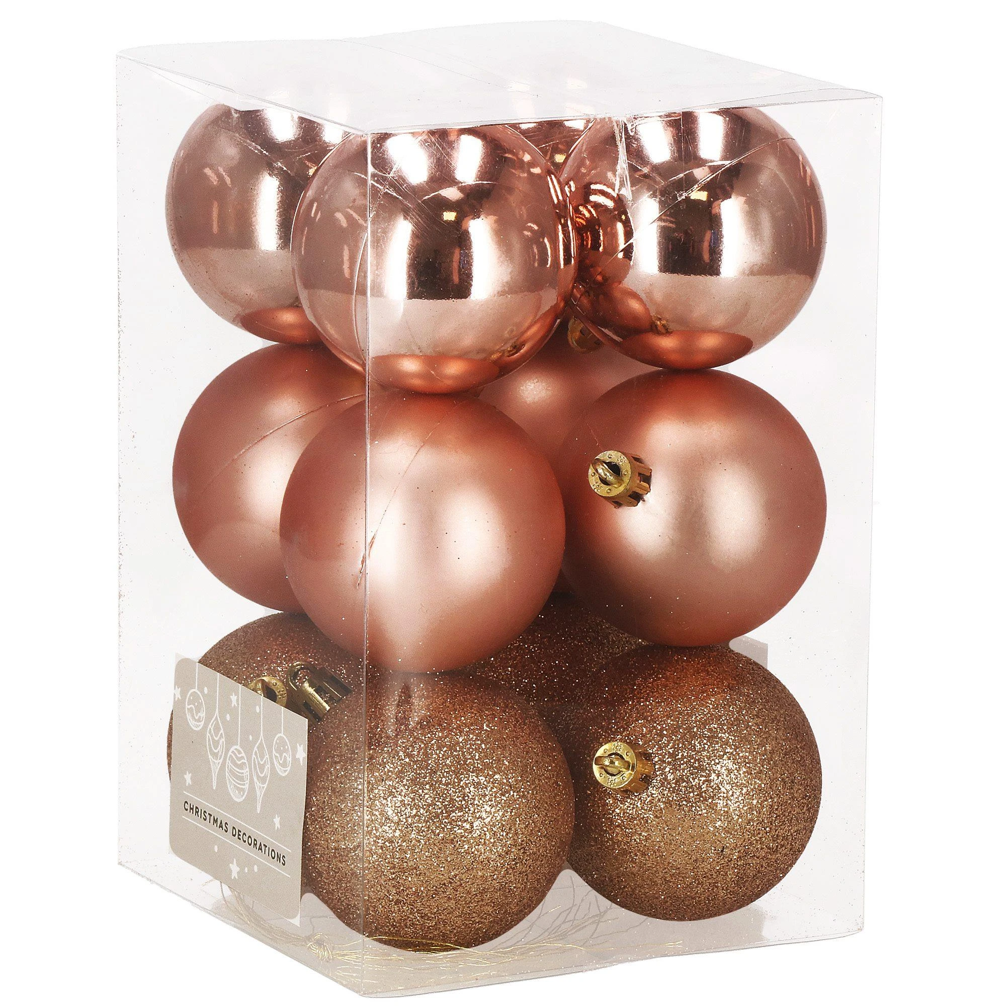 Kalėdiniai žaisliukai Springos 6 cm, 12 vnt.
