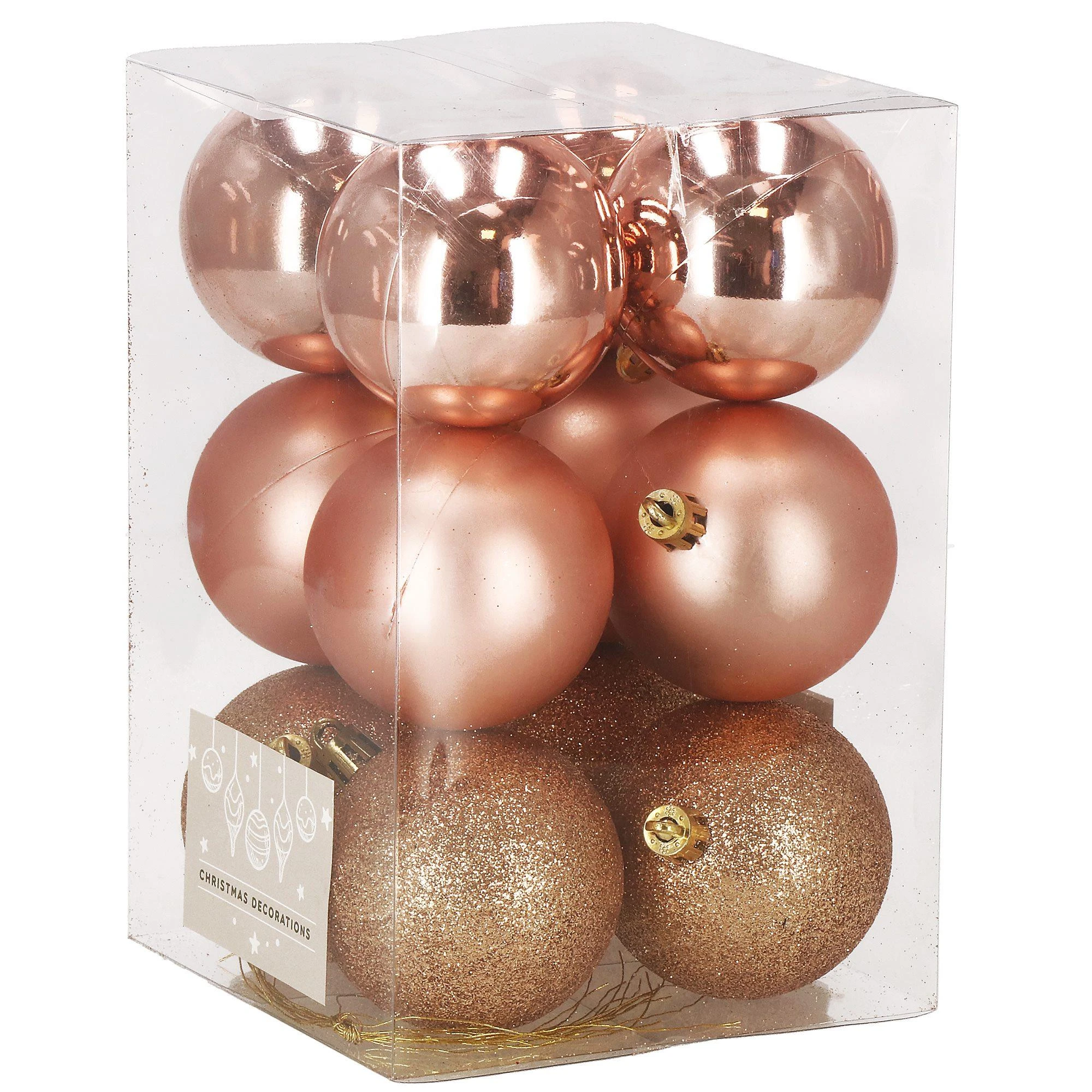 Kalėdiniai žaisliukai Springos 6 cm, 12 vnt.