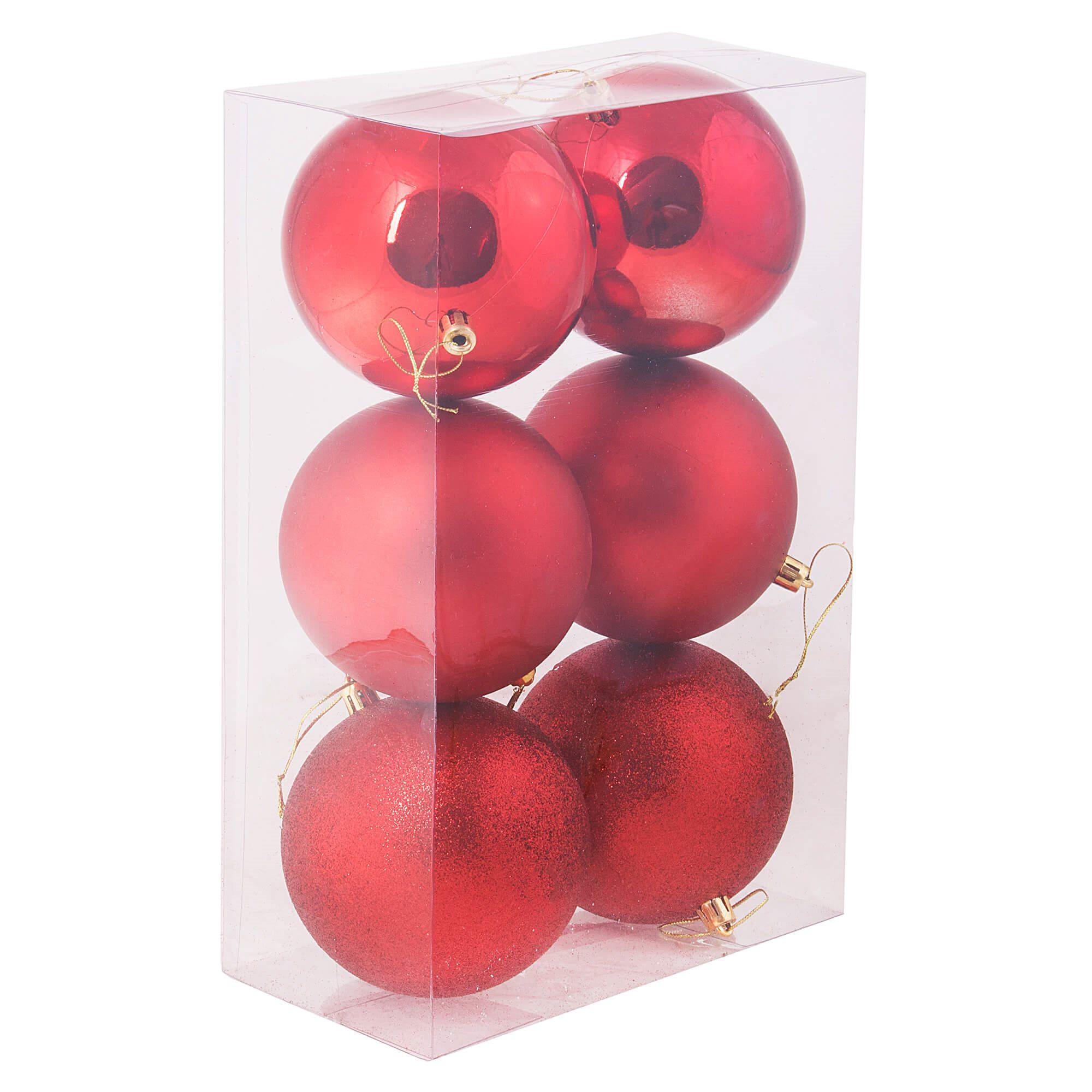 Kalėdiniai žaisliukai Springos 10 cm, 6 vnt