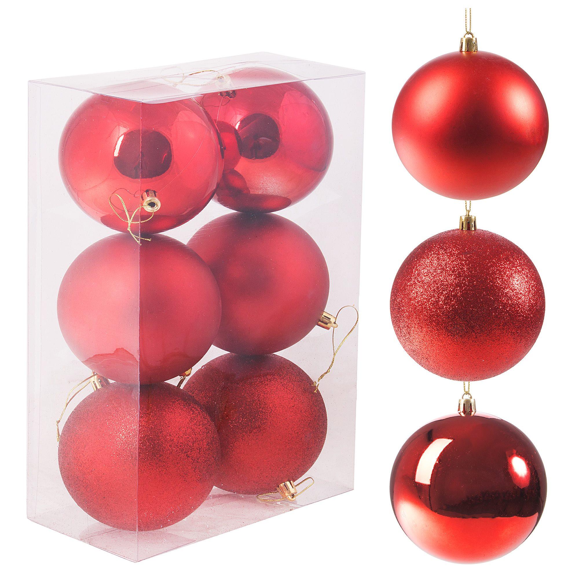 Kalėdiniai žaisliukai Springos 10 cm, 6 vnt