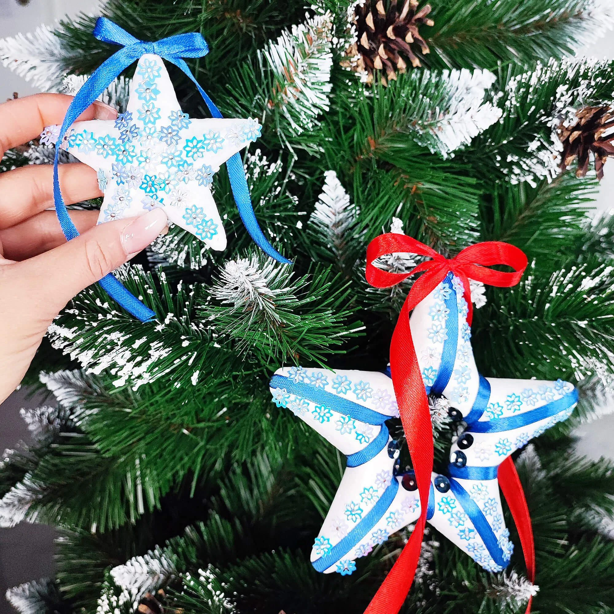 Kalėdinė žvaigždė Springos 12 cm polistirenas