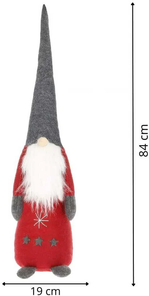 Kalėdinis Springos nykštukas, 84 cm, poliesteris