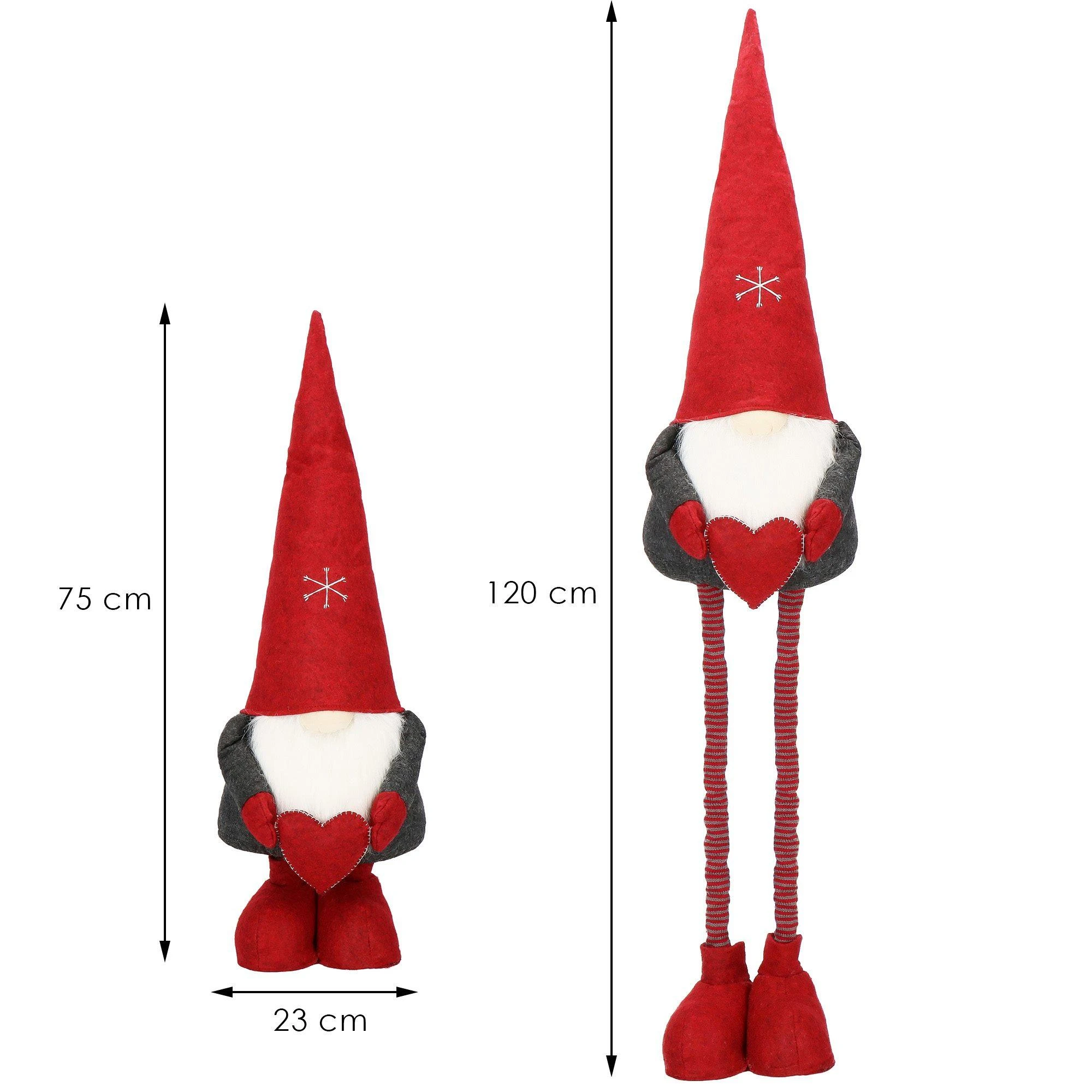 Kalėdų puošmena Springos nykštukas 75-120 cm