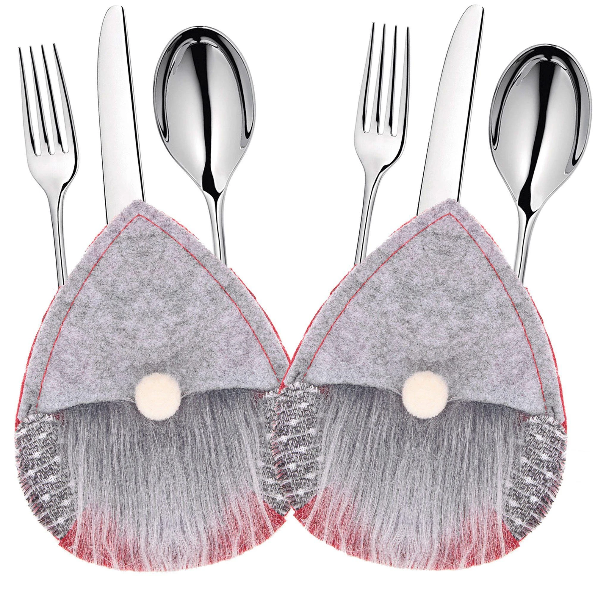 Stalo įrankių dėklas Springos, 2 vnt., pilkas ir raudonas, 14 cm