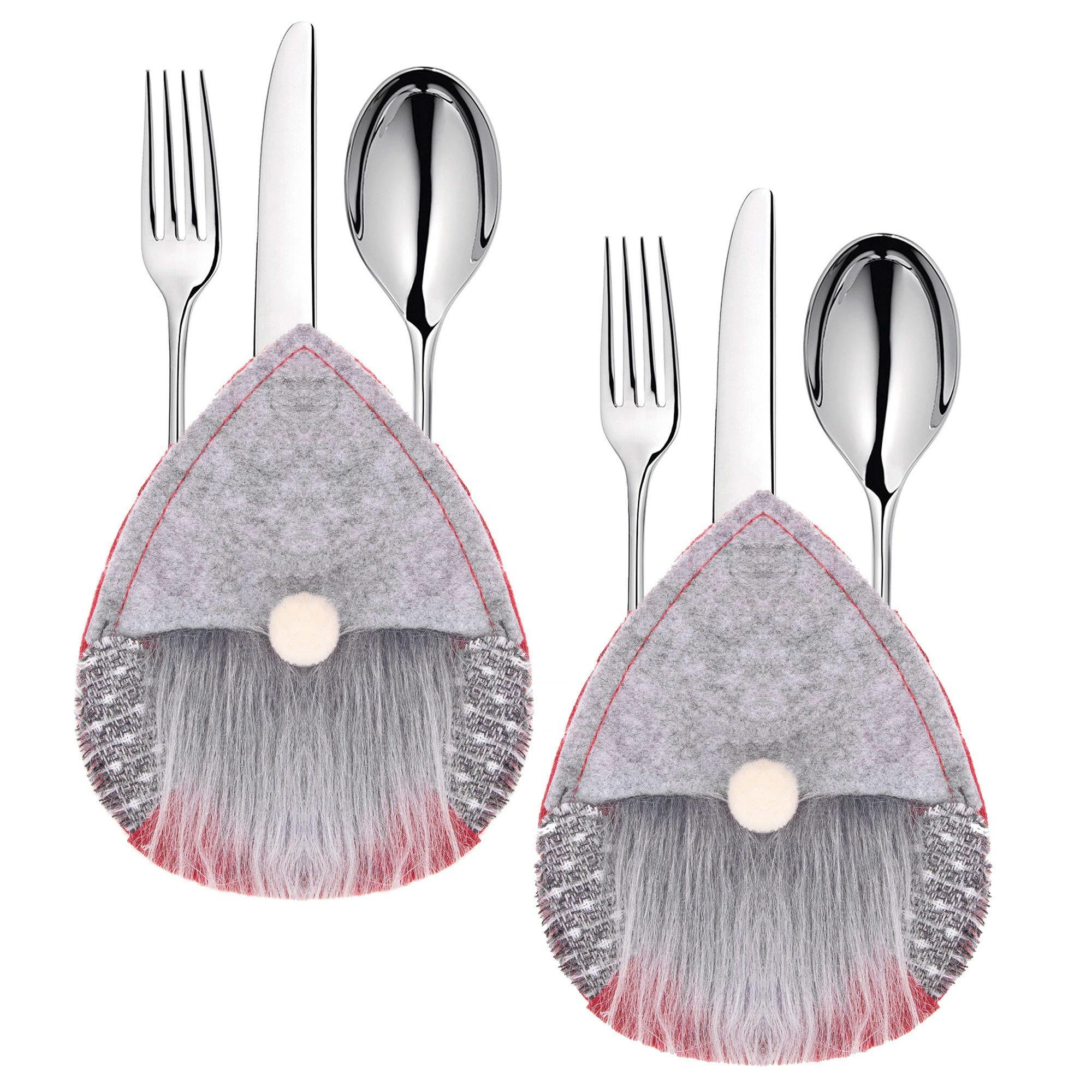 Stalo įrankių dėklas Springos, 2 vnt., pilkas ir raudonas, 14 cm