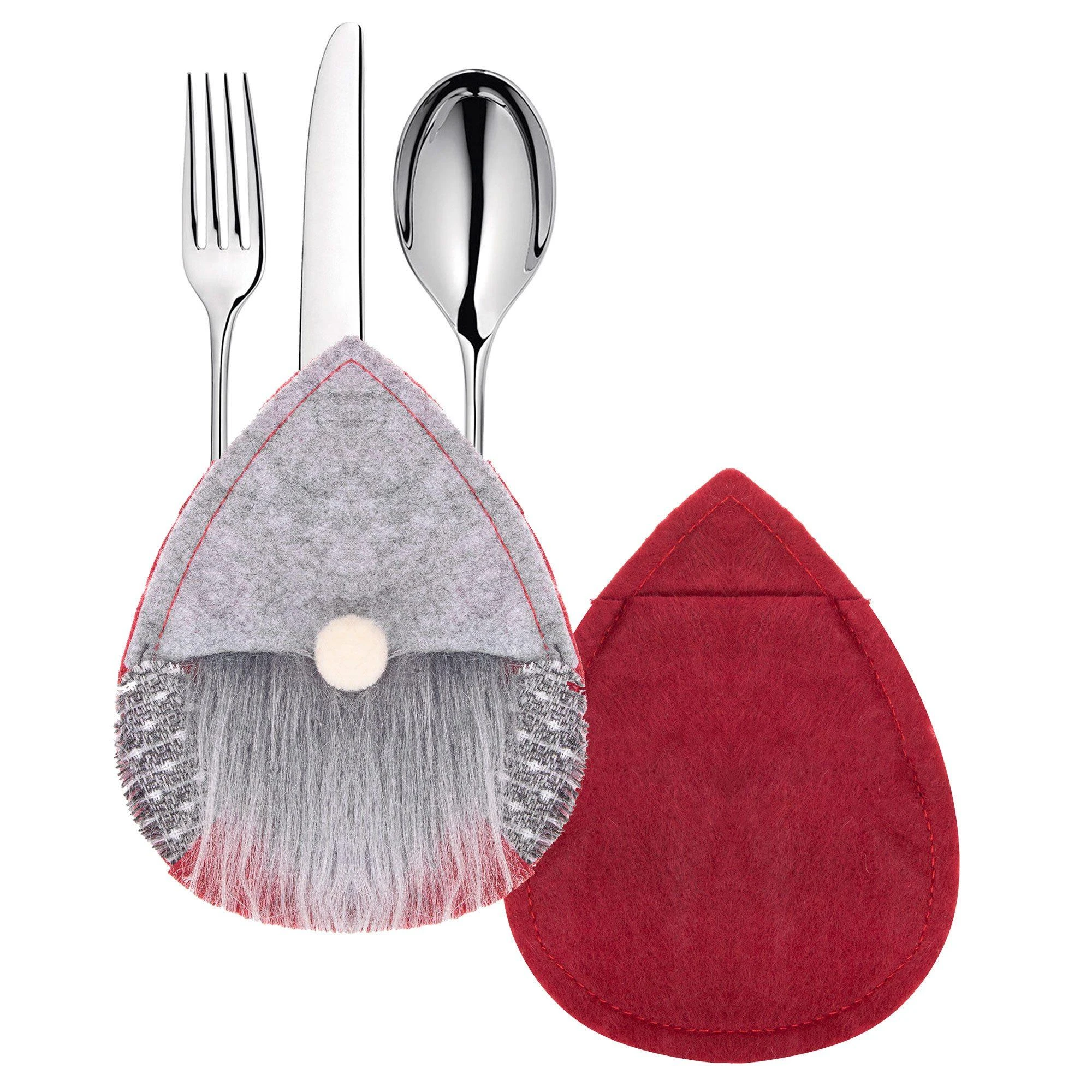 Stalo įrankių dėklas Springos, 2 vnt., pilkas ir raudonas, 14 cm
