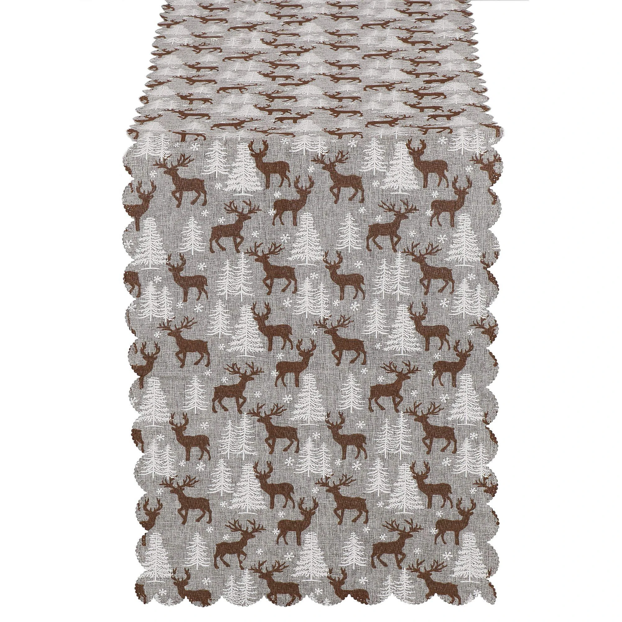 Kalėdinis takelis audinys Springos CA0616, 35,5 x 186 cm