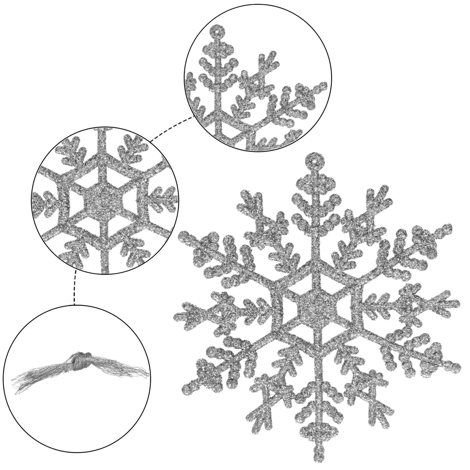Kalėdinės puošmenos Springos 12 cm, 3 vnt.
