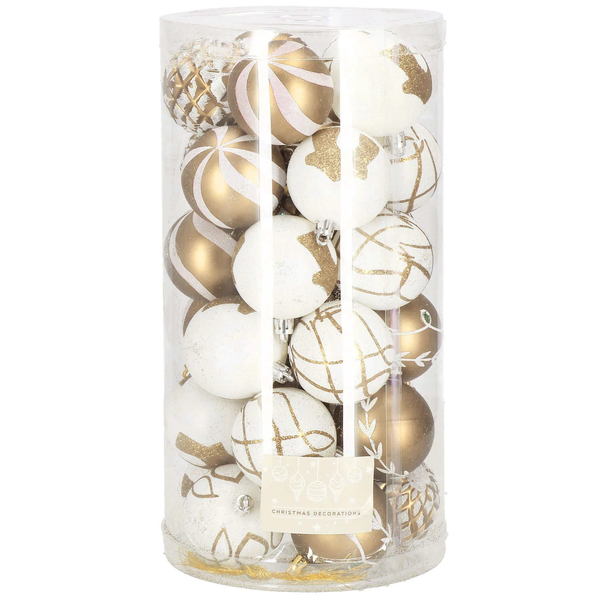Kalėdiniai žaisliukai Springos 6 cm 30 vnt