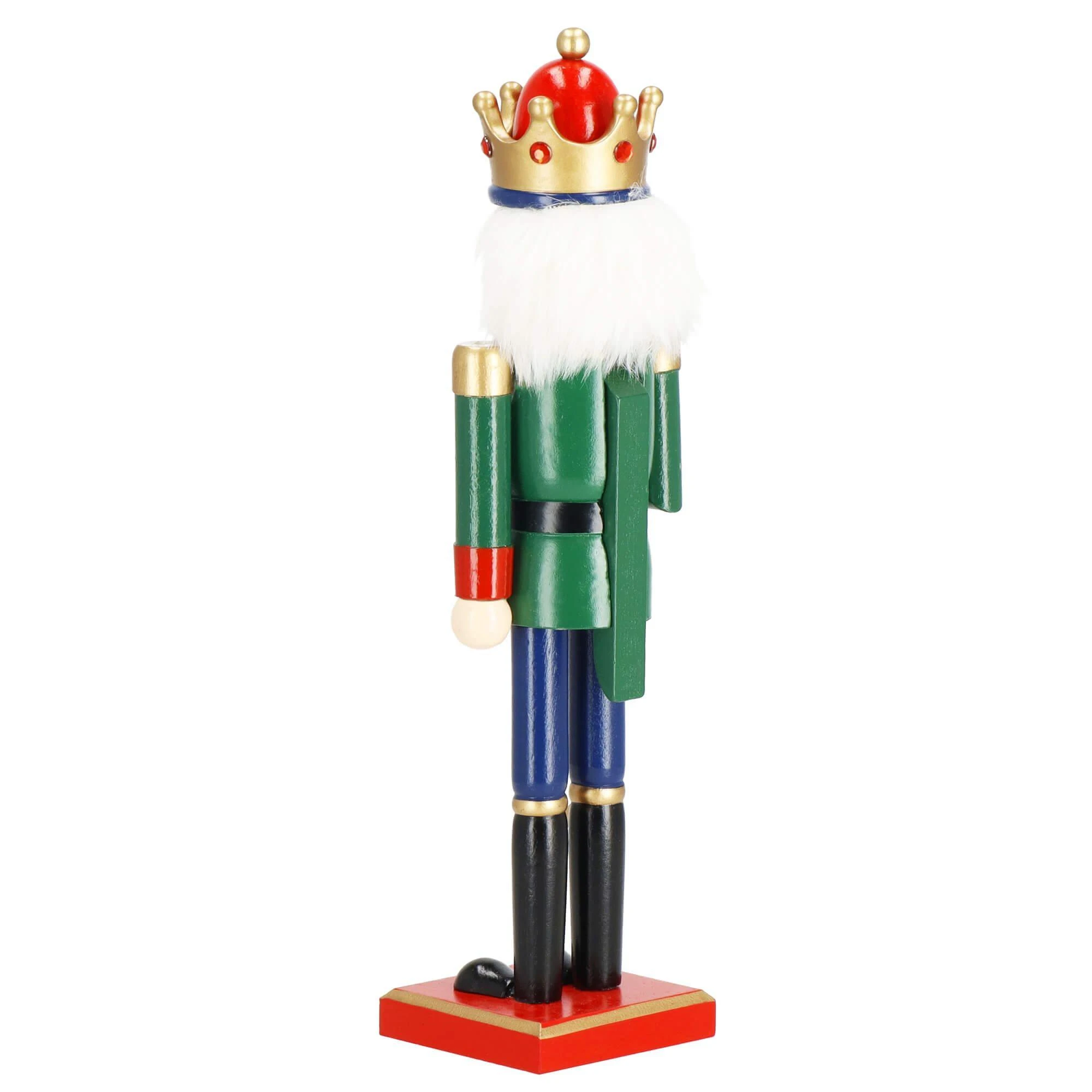 Kalėdinė dekoracija Spragtukas Springos 38 cm medinė