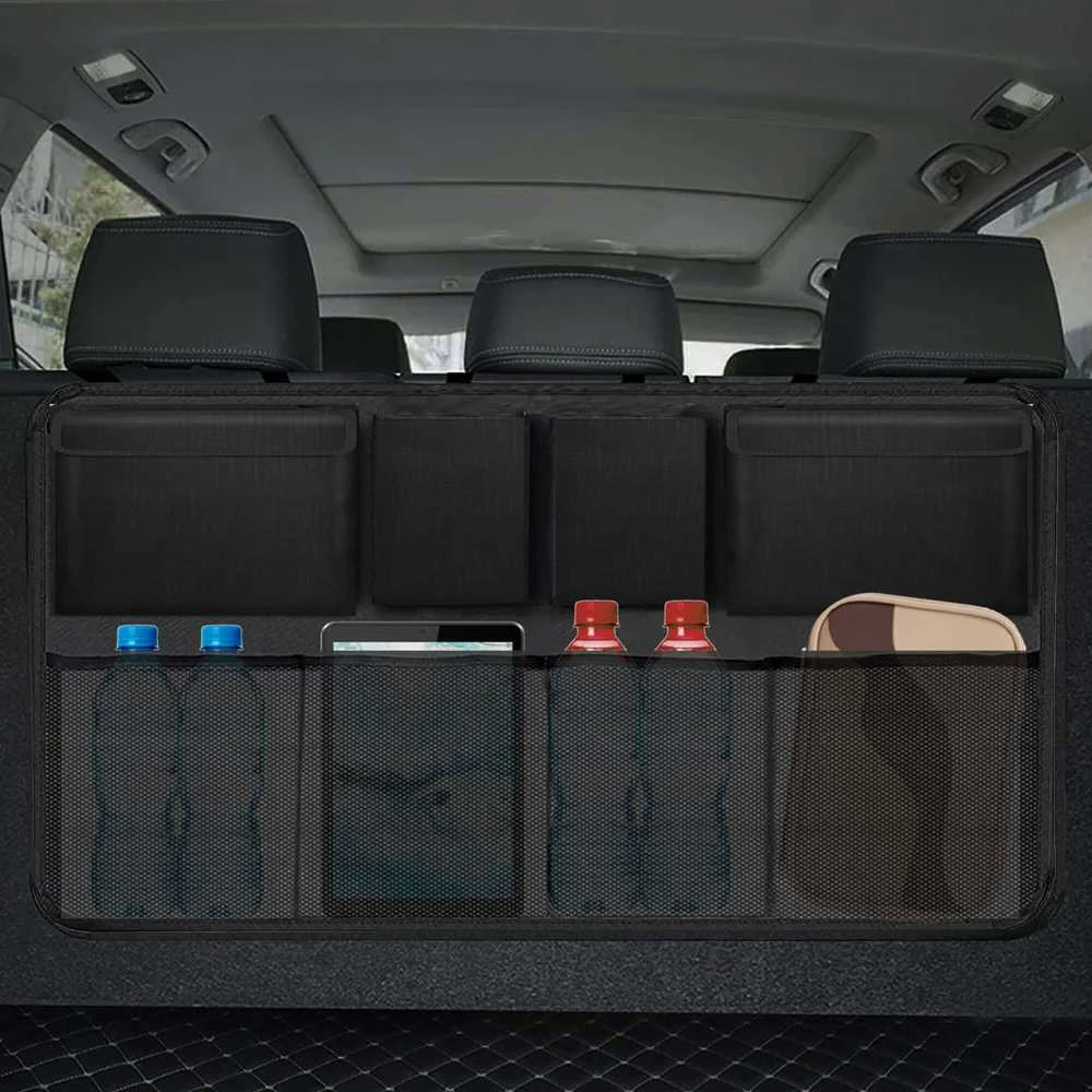 Automobilio kėdutės organizatorius Springos 88x46 cm juodas