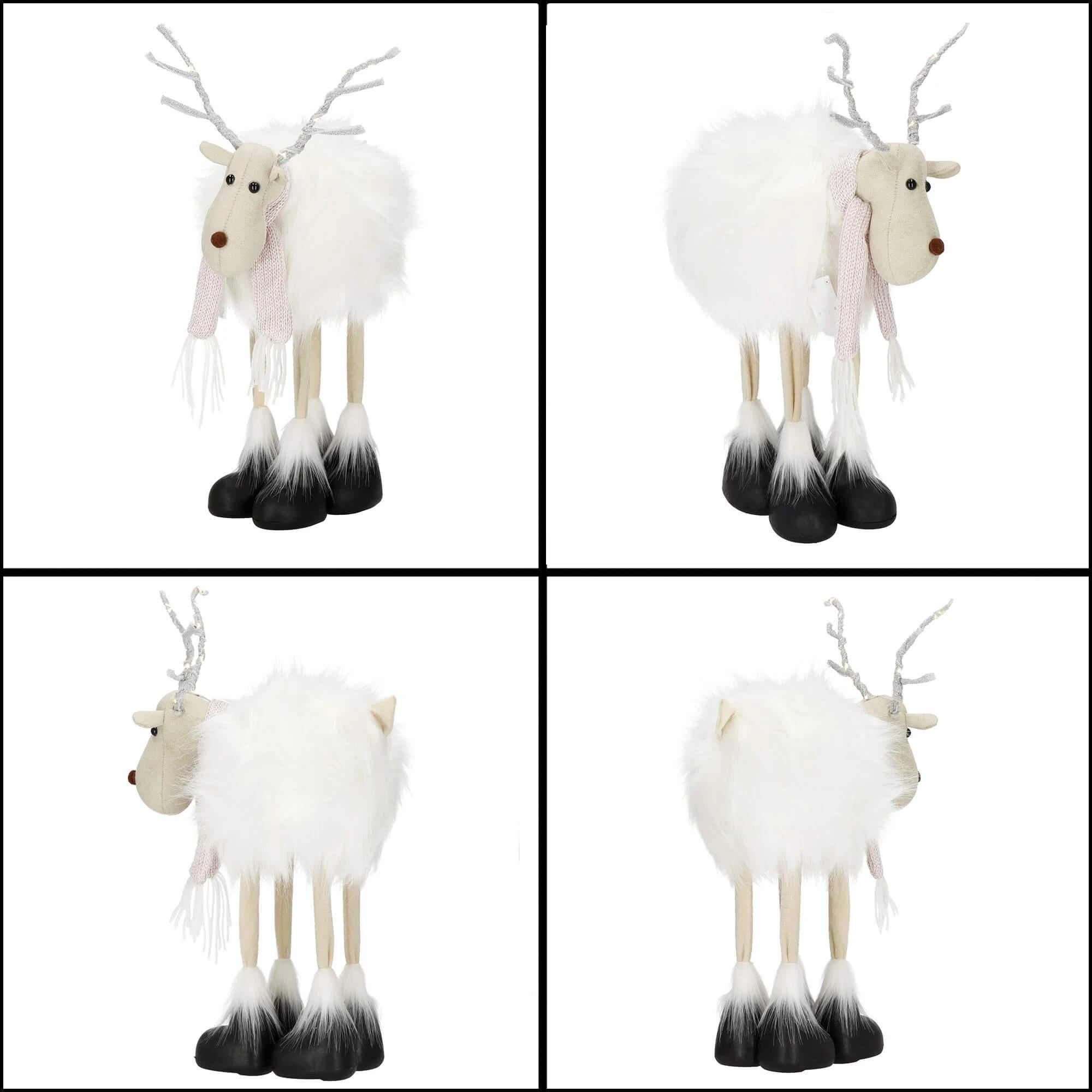 Dekoratyvinis elnias su LED girlianda Springos, 48 cm