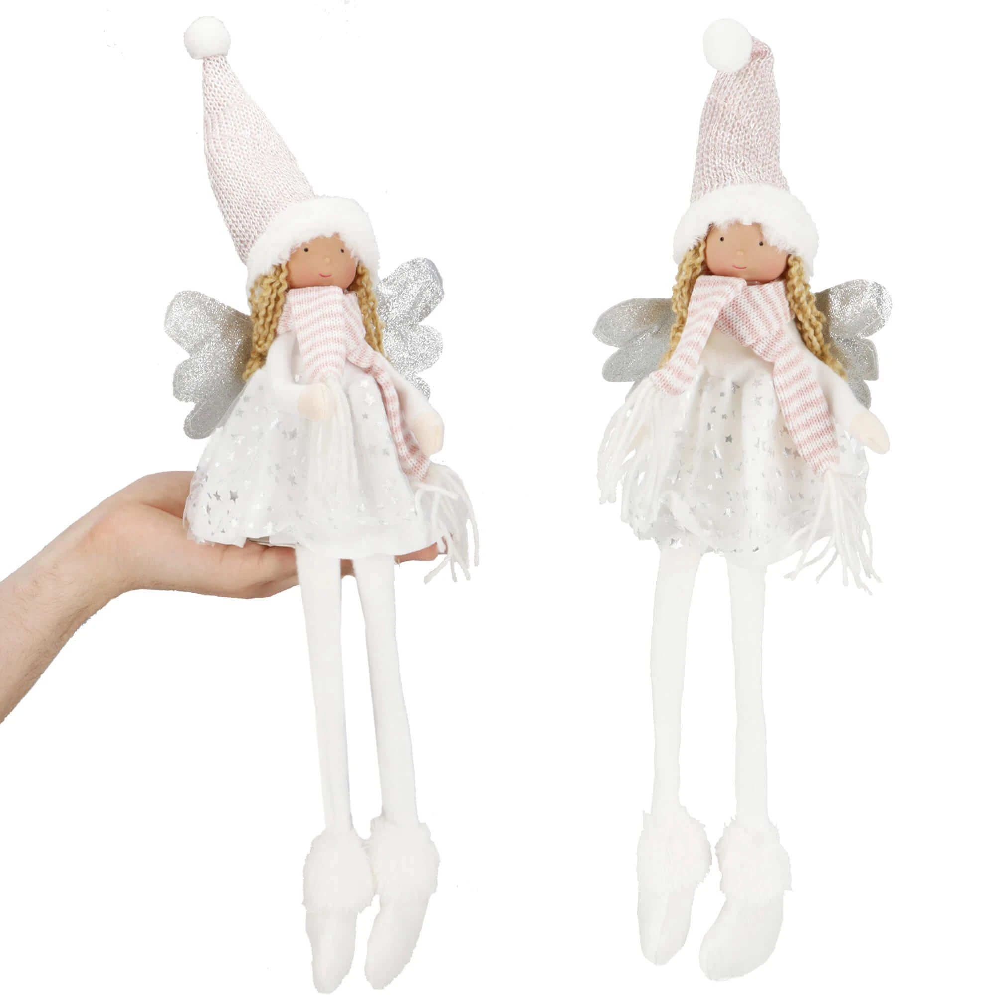 Kalėdinis dekoratyvinis angelas Springos 17x13x52 cm