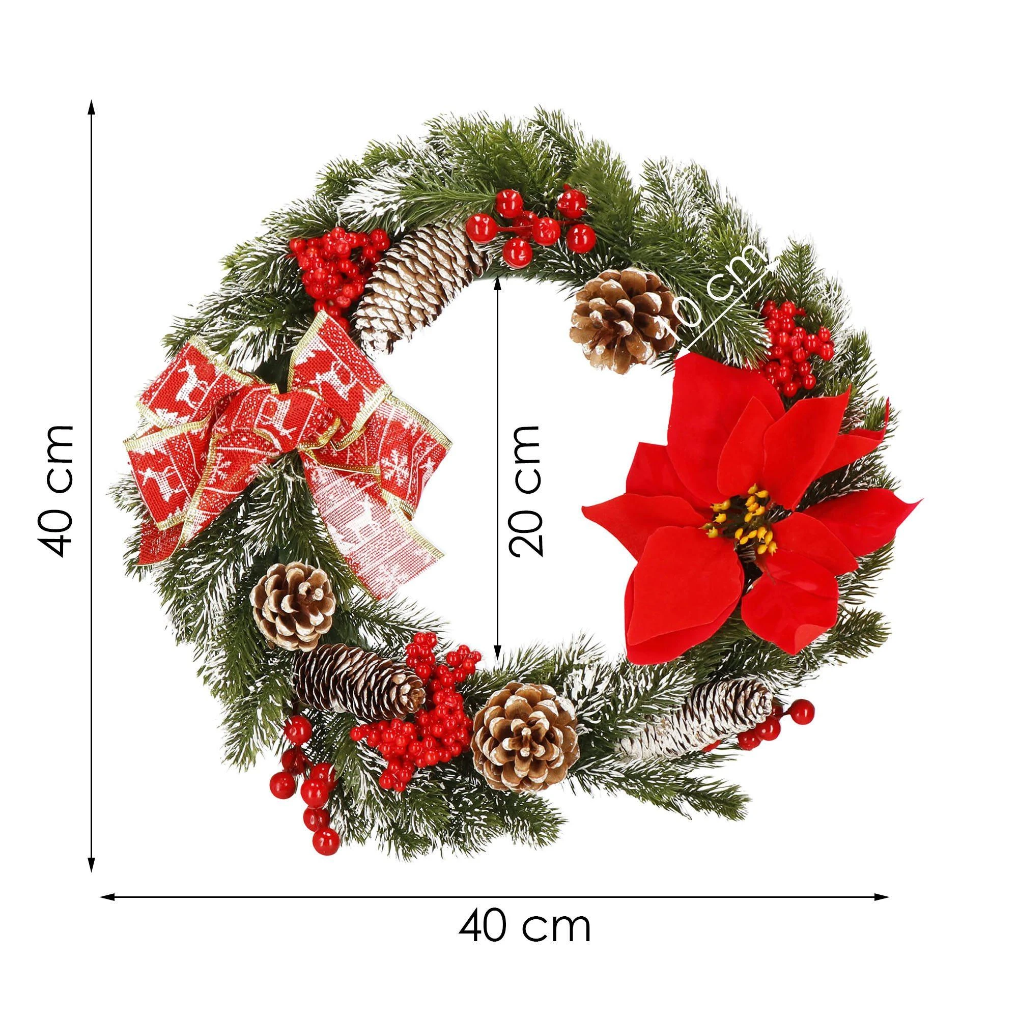Kalėdinis vainikas Springos CA1020 40 cm