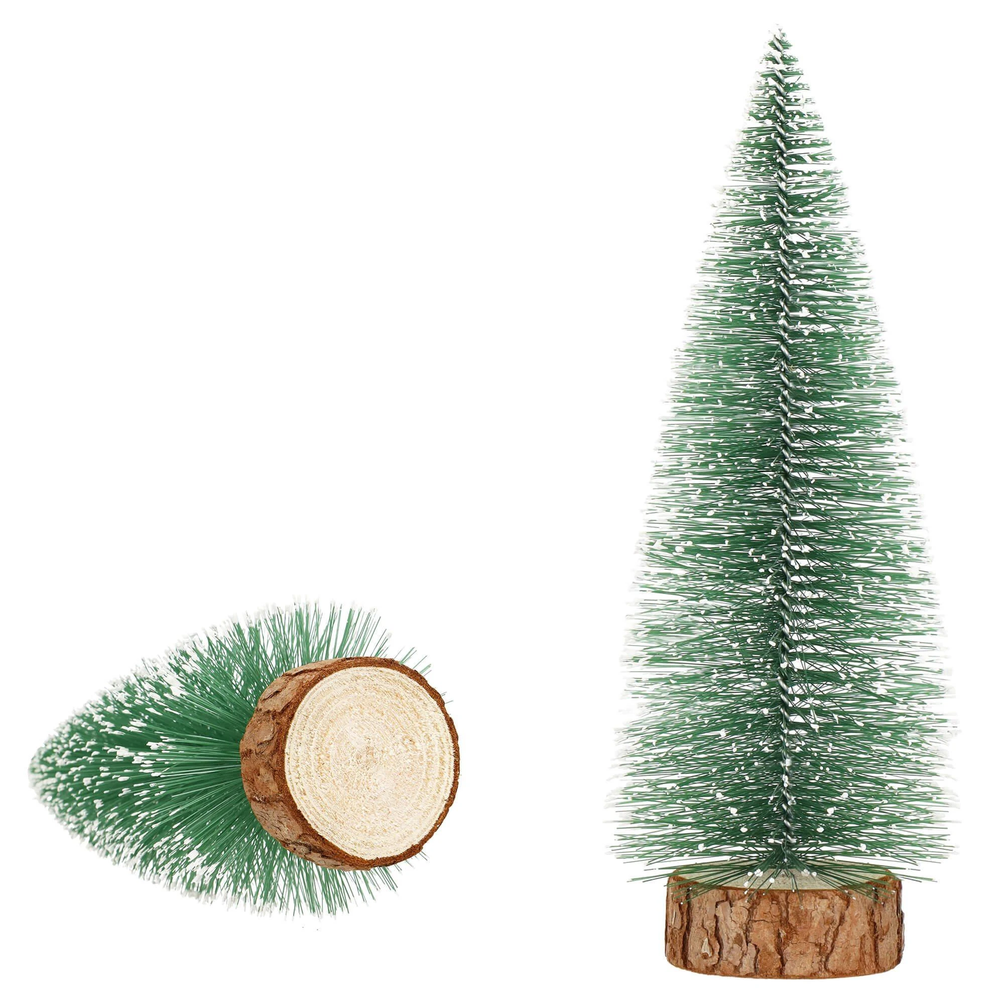 Kalėdinis papuošimas Springos, 15 cm, žalias su sniego efektu