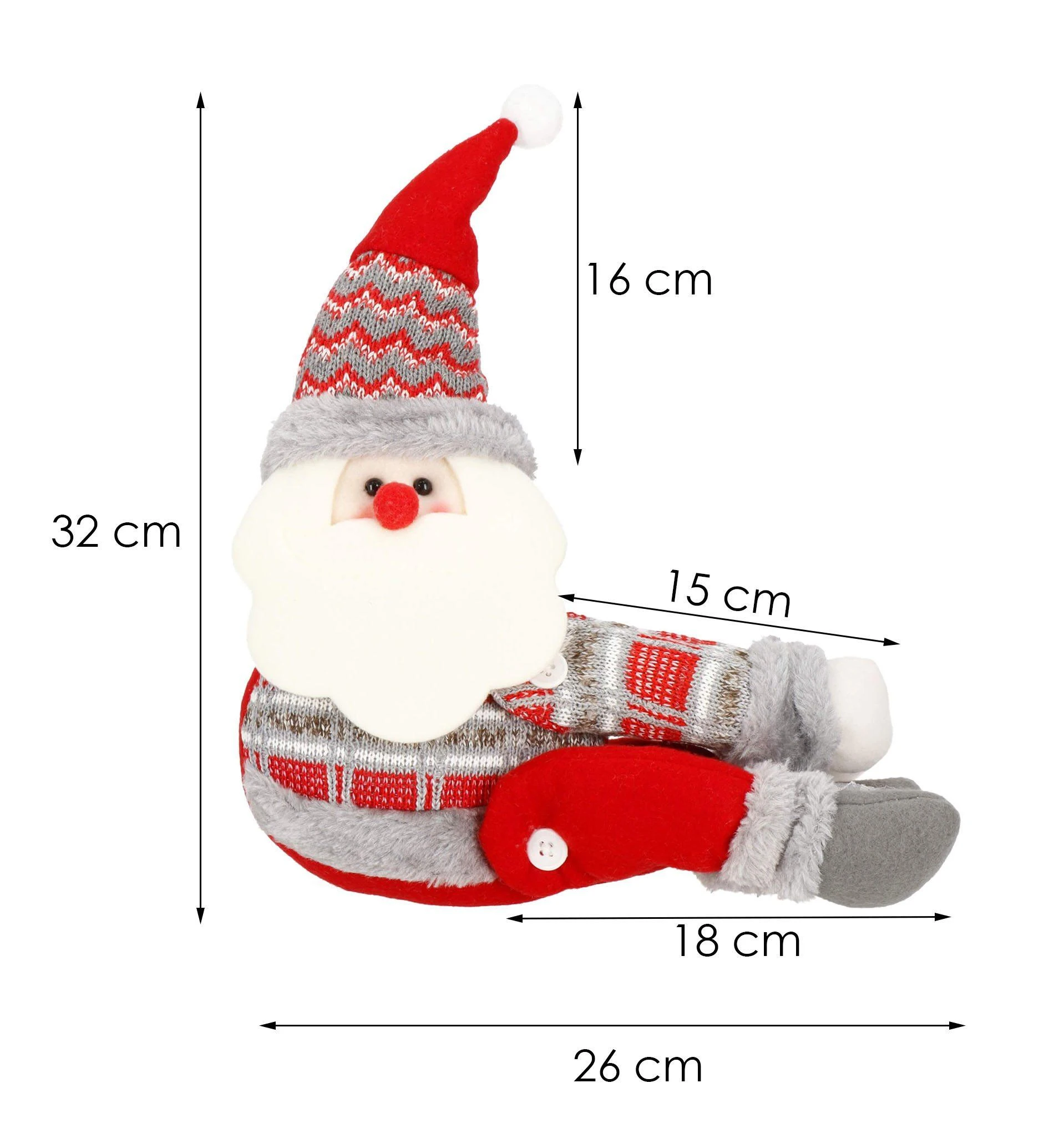 Kalėdinė puošmena Springos Kalėdų Senelis 45 cm
