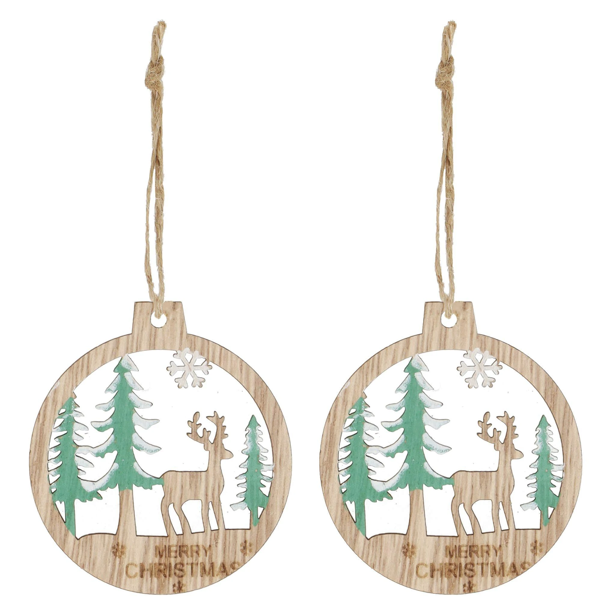 Mediniai ornamentai Springos 21x8x1 cm