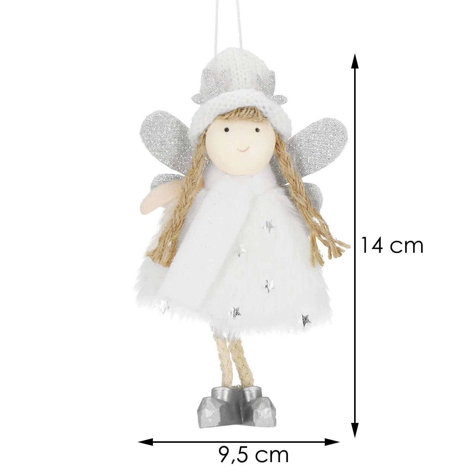 Kalėdinė puošmena Springos, angel, 14 cm