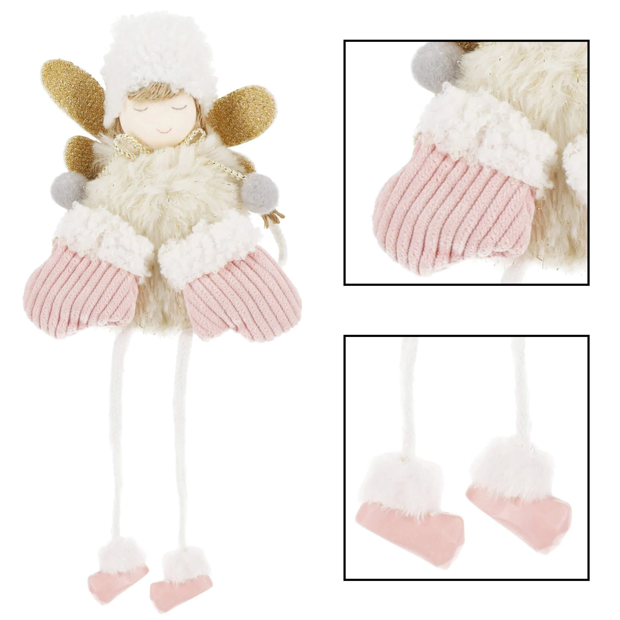 Dekoratyvinė lėlė angelas Springos, 24 cm