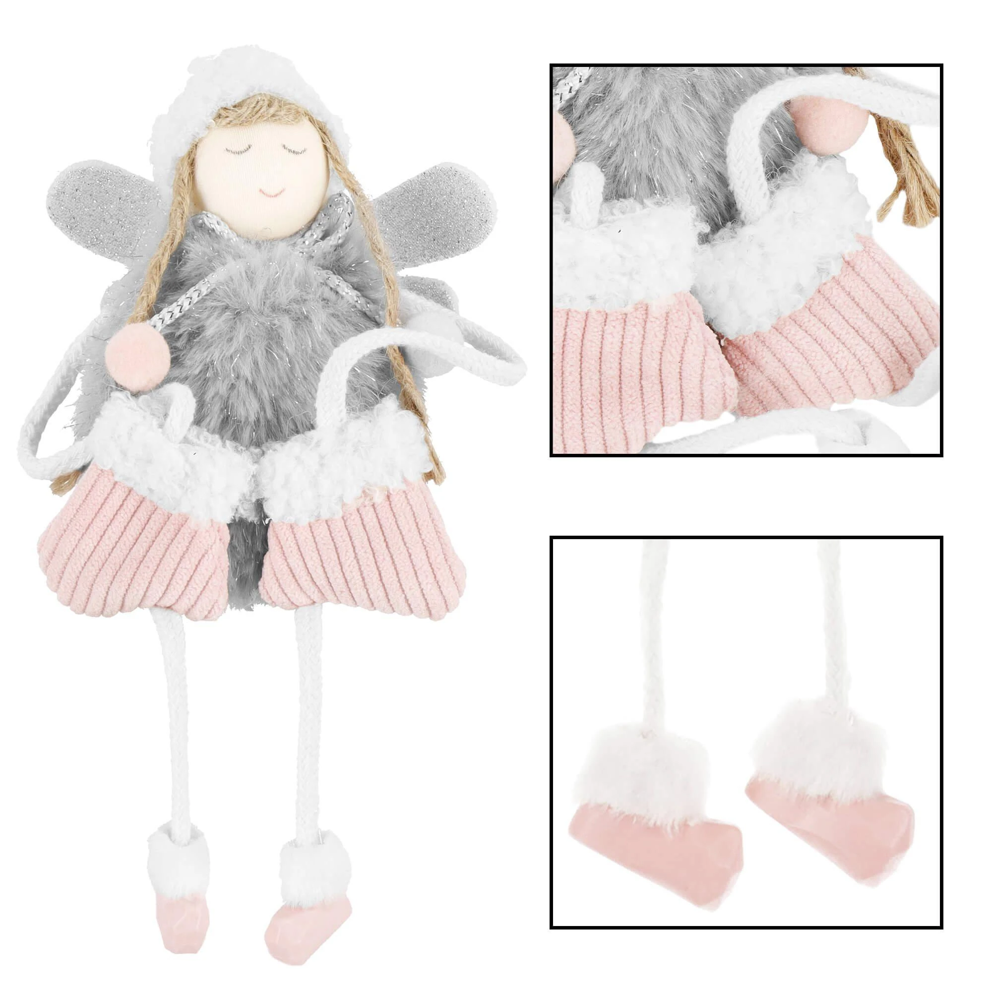 Kalėdinė puošmena angelas Springos 23x10x3,5 cm
