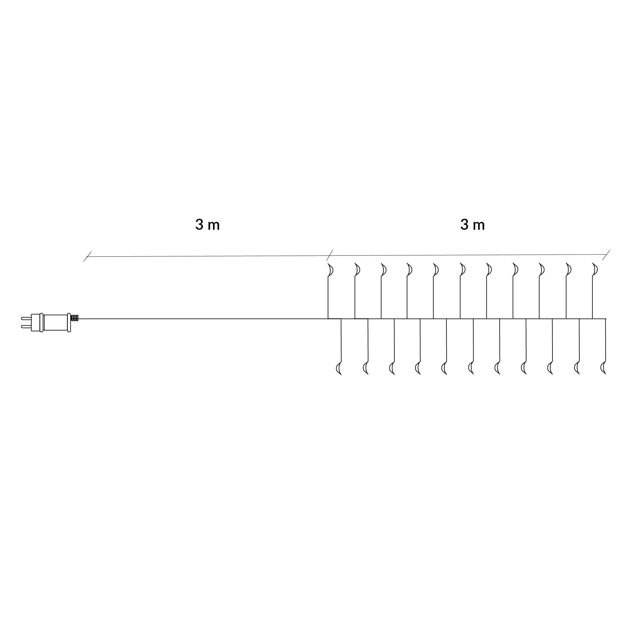 Kalėdinės lemputės Springos CL0087 3 m su 300 LED