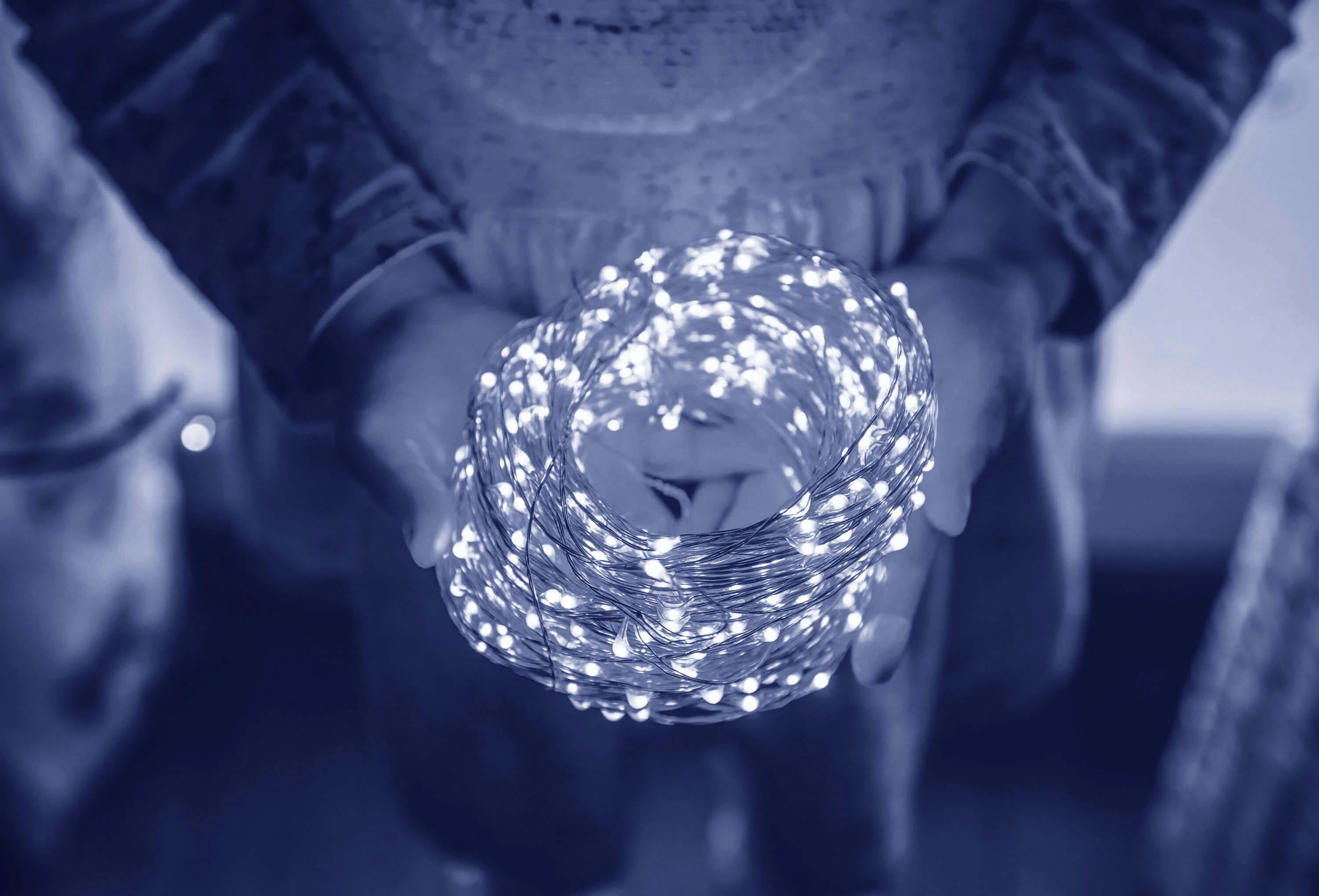 Springos Kalėdinės lemputės su šaltai balta šviesa, 100 LED, 9,9 m