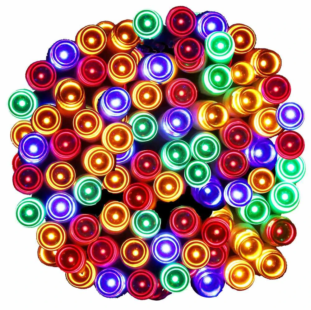Kalėdinės lemputės Springos su programuotoju ir nuotolinio valdymo pultu, 9 m, 120 LED