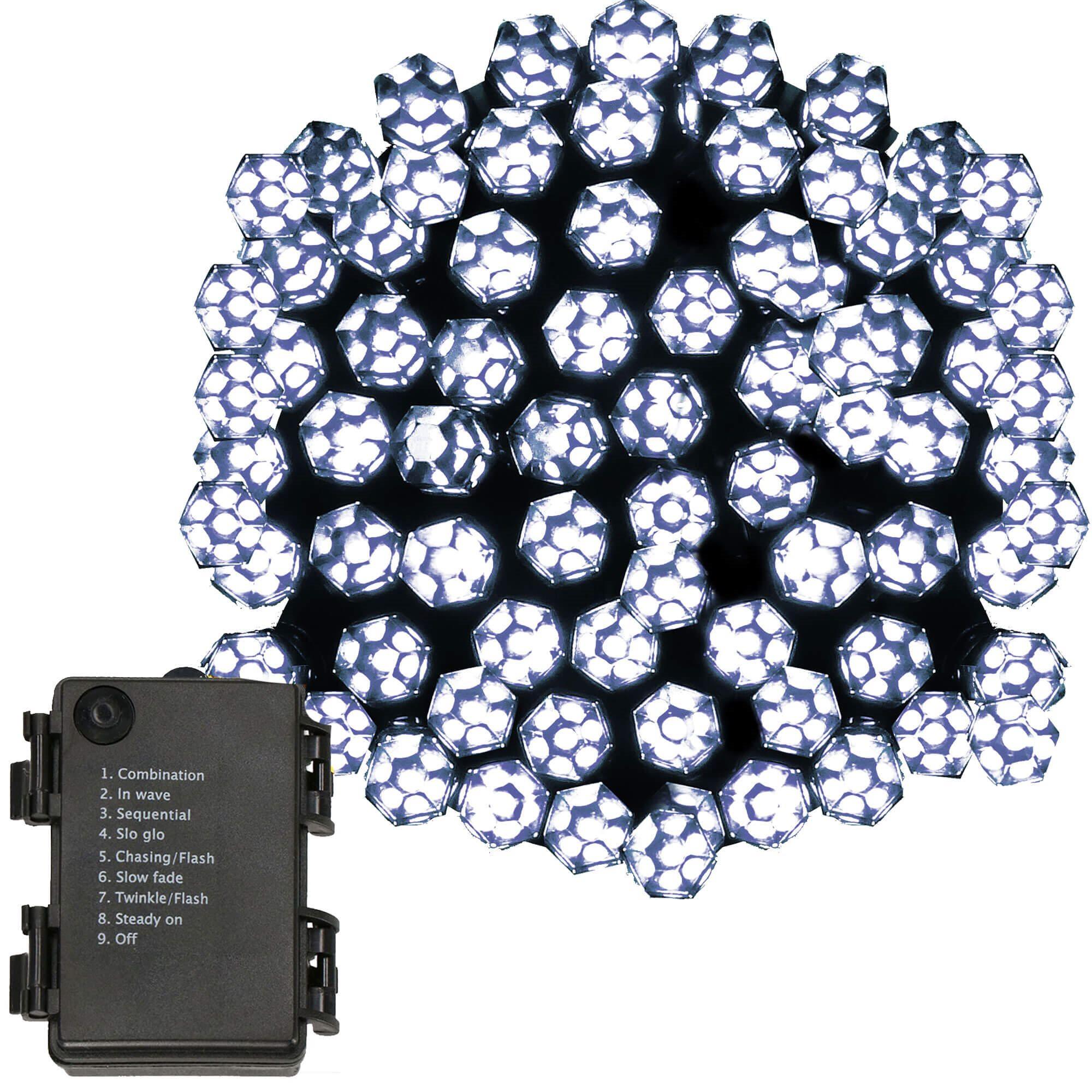 Girlianda Springos 120 LED, šaltai balta, 9 m