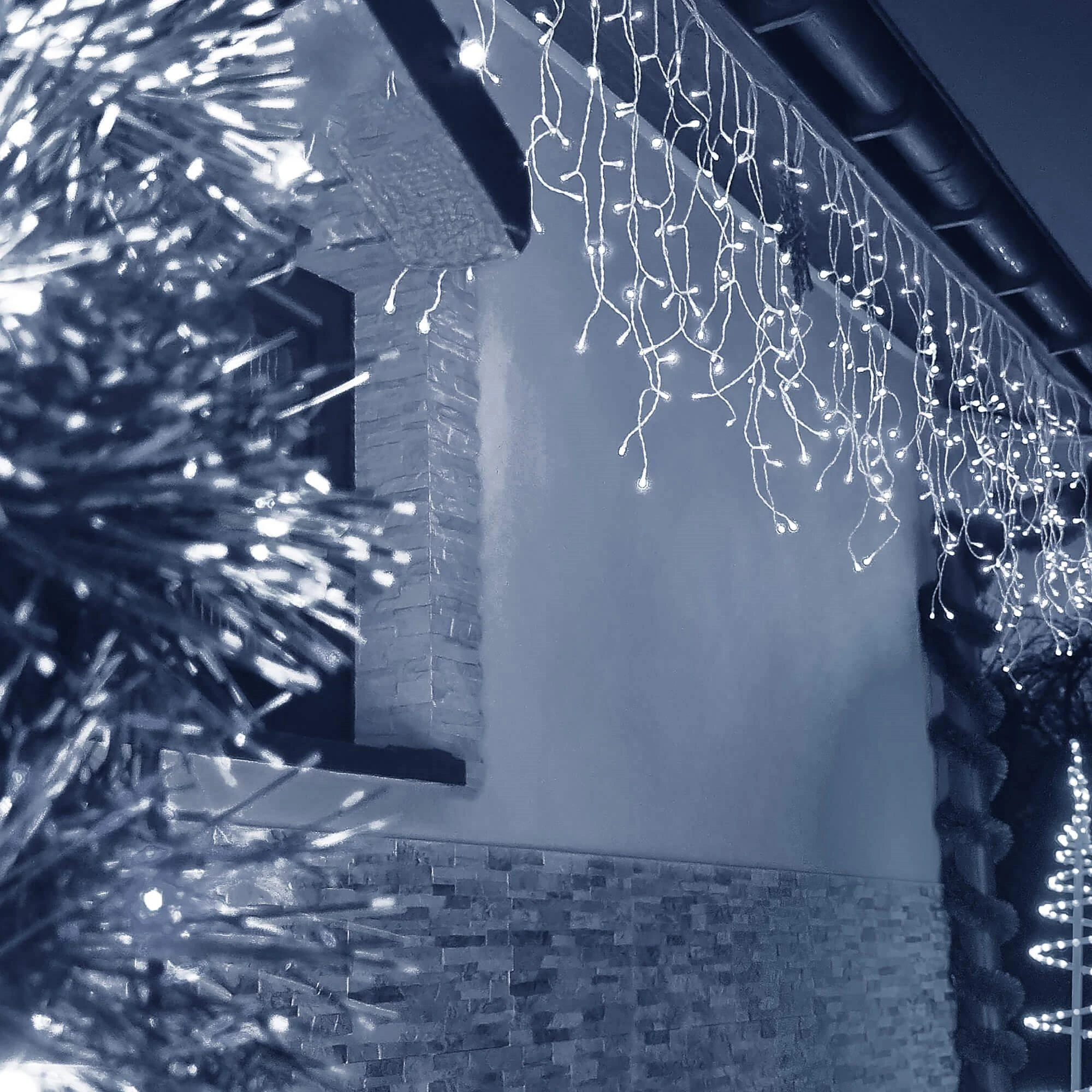 Springos Kalėdinė girlianda su 300 mikro LED, šalta balta, ilgis 12 m
