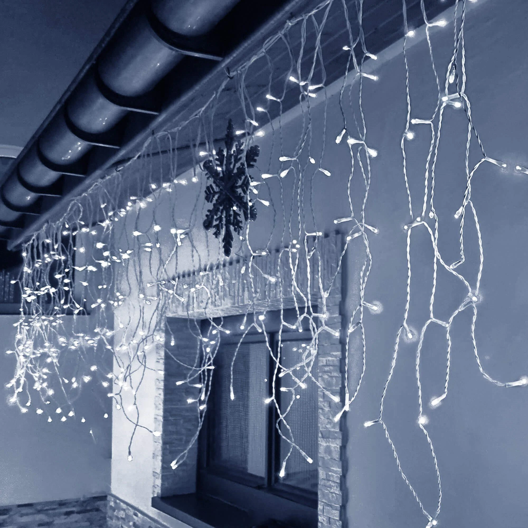 Springos Kalėdinė girlianda su 300 mikro LED, šalta balta, ilgis 12 m
