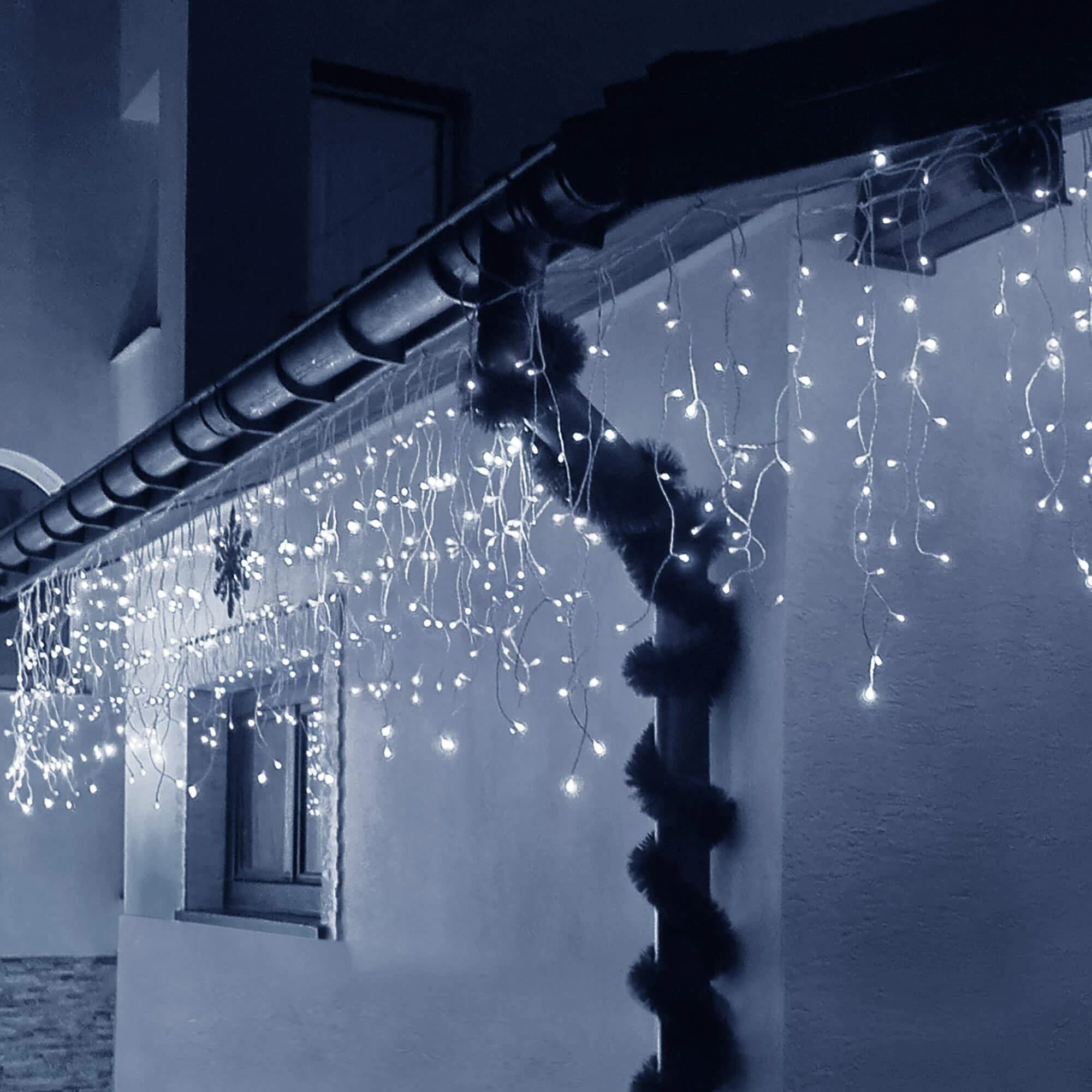 Springos Kalėdinė girlianda su 300 mikro LED, šalta balta, ilgis 12 m