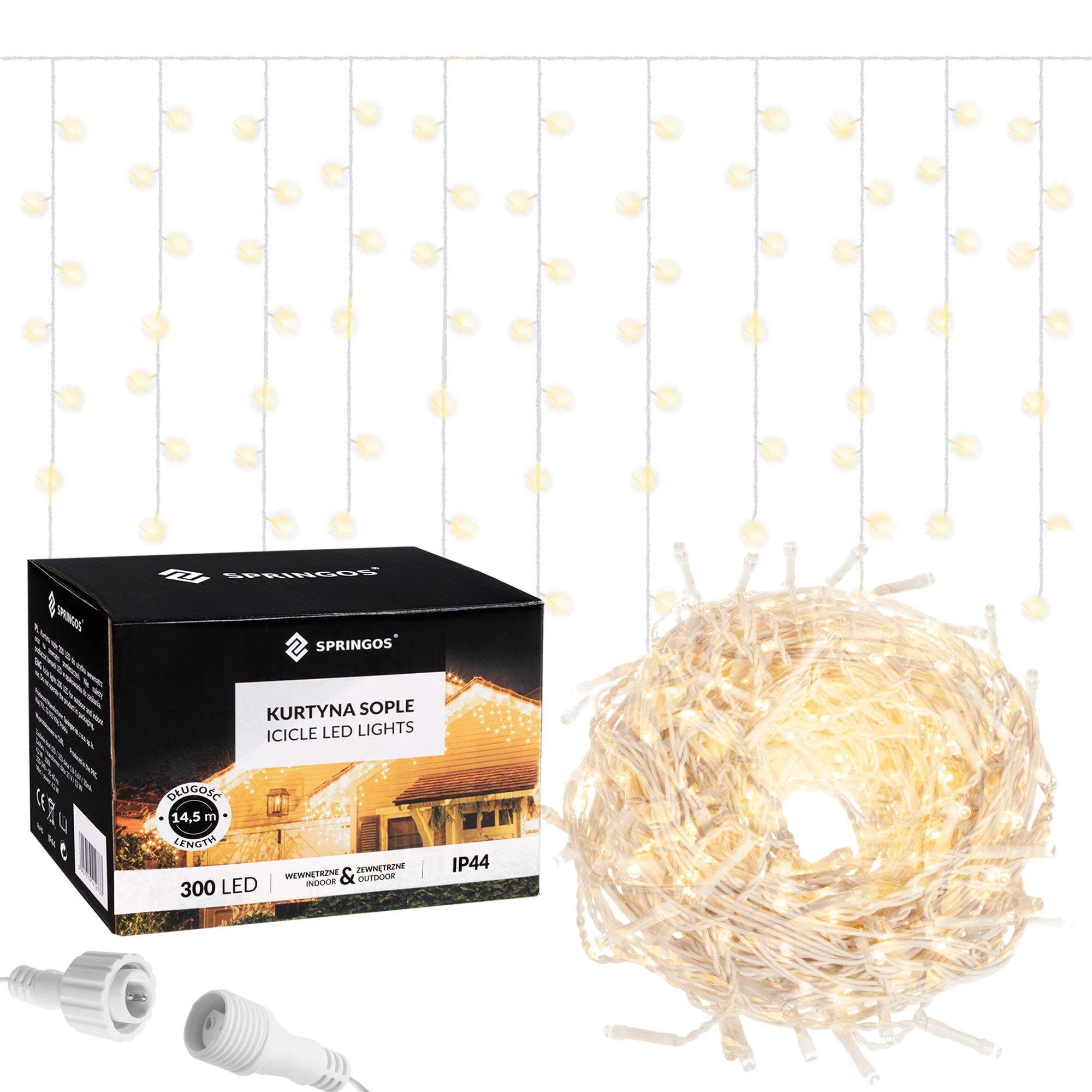 Kalėdinė šviesos užuolaida Springos CL0301 300 LED