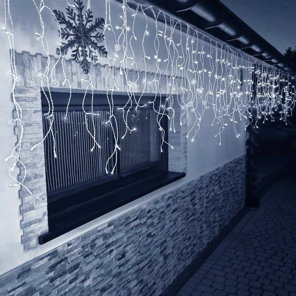 Springos Kalėdinė girlianda šaltai balta 300 LED