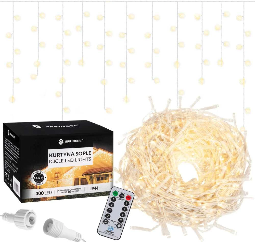 Šviesos užuolaida Springos CL0305 300 LED