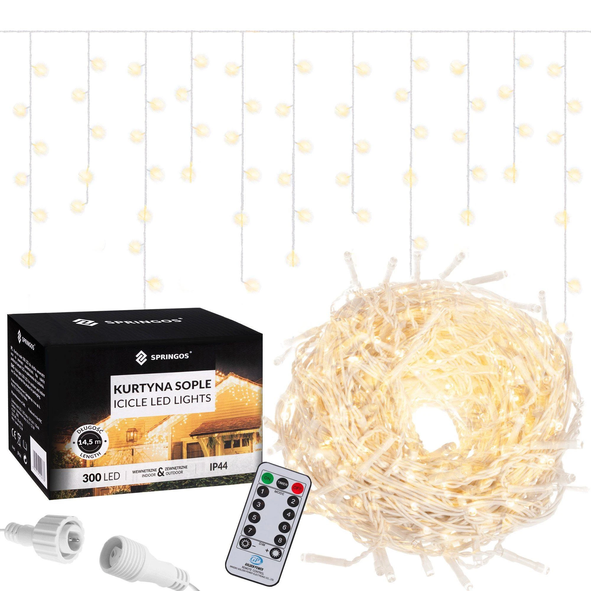 Šviesos užuolaida Springos CL0305 300 LED
