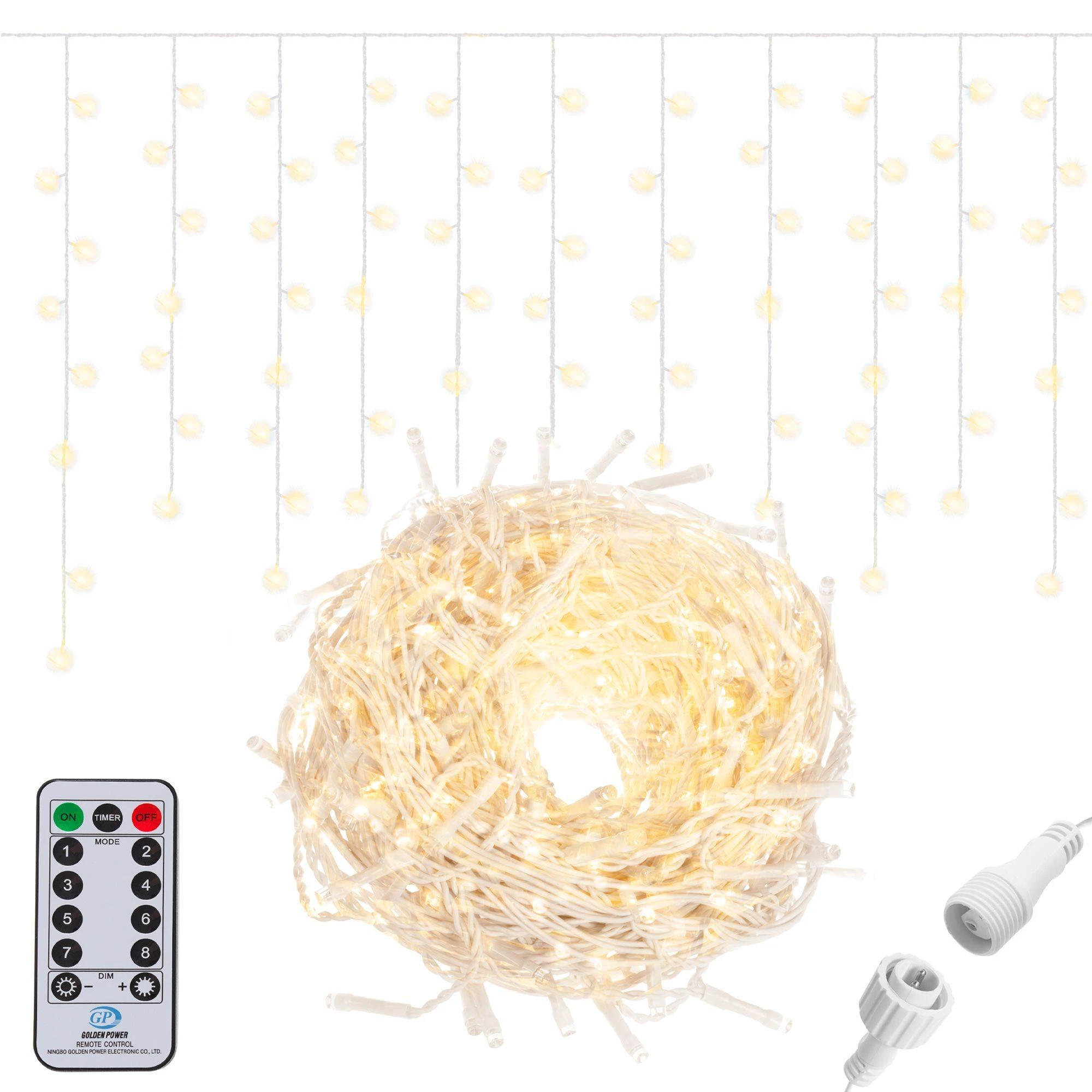 Šviesos užuolaida Springos CL0305 300 LED