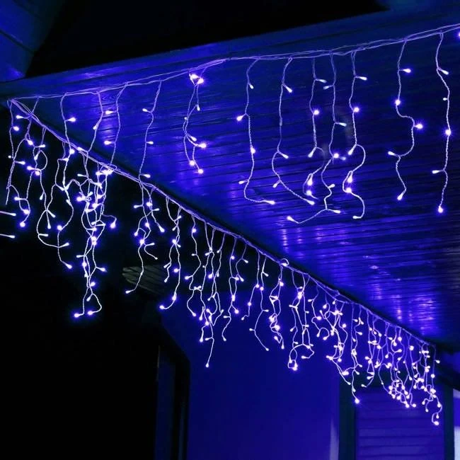 Springos Girlianda varvekliai su nuotolinio valdymo pultu, 300 LED, mėlyna