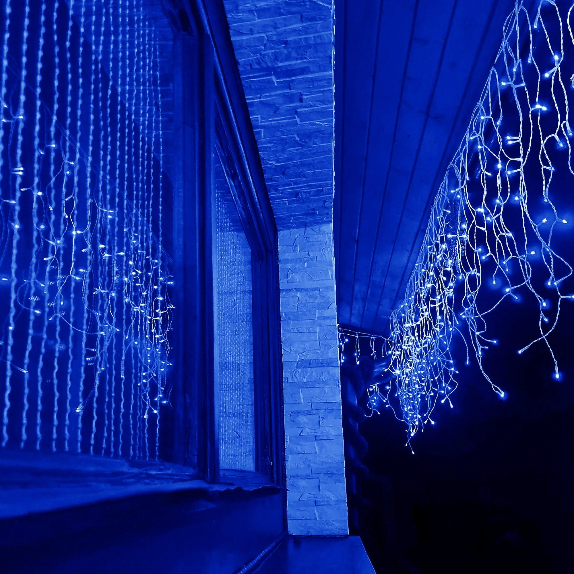 Springos Girlianda varvekliai su nuotolinio valdymo pultu, 300 LED, mėlyna
