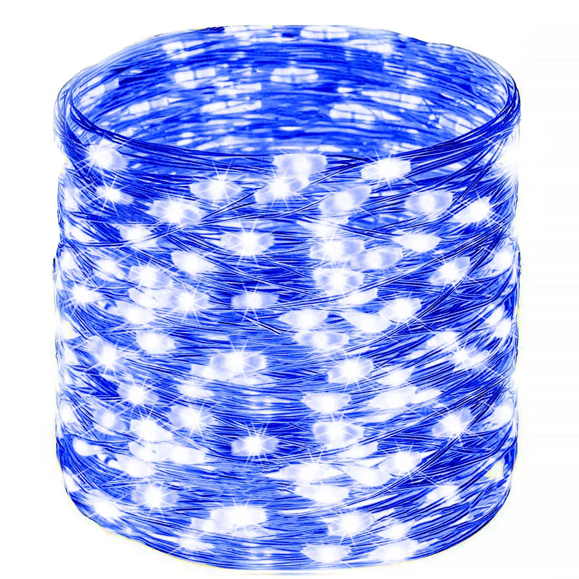 Springos Kalėdų eglutės girlianda su 300 LED lempučių, mėlyna